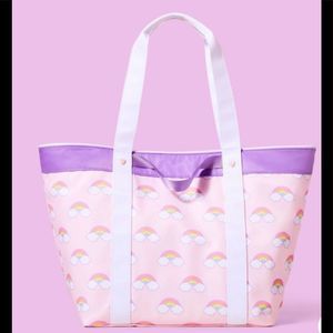 🆕 Stoney Clover Lane x Target Light Pink Mini Rainbows Beach Tote Bag